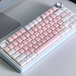 Jelly Keycap OEM Profile PC PBT 135 Teclas Transmissão De Luz Wooting MAD Aula F75 Cristal Double Shot Keycaps Branco Ro