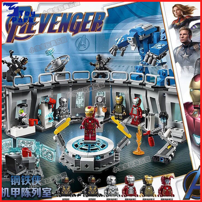 2024 Novo Homem de Ferro Avengers Bondinho Blockwork Kids Garoto compatível com Lego