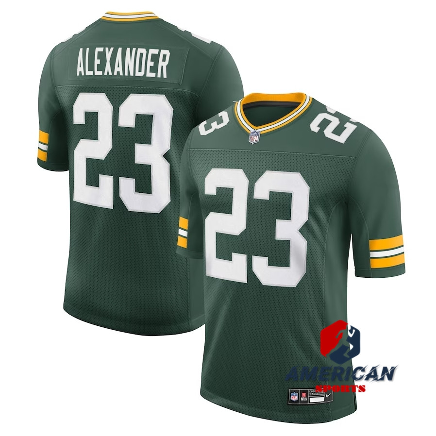 Camisa De Futebol Masculina Green Bay Packers 23 Jaire Alexander ...