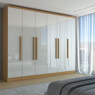 Guarda-Roupa Casal Velar 6 Portas 4 Gavetas