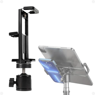Suporte Celular Tablet Com Ball head Adaptador para Tripé 1/4
