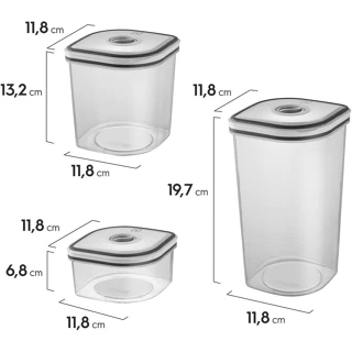 KIT DE POTES HERMETICOS ELECTROLUX C/ 8 UNIDADES em Oferta na Shopee