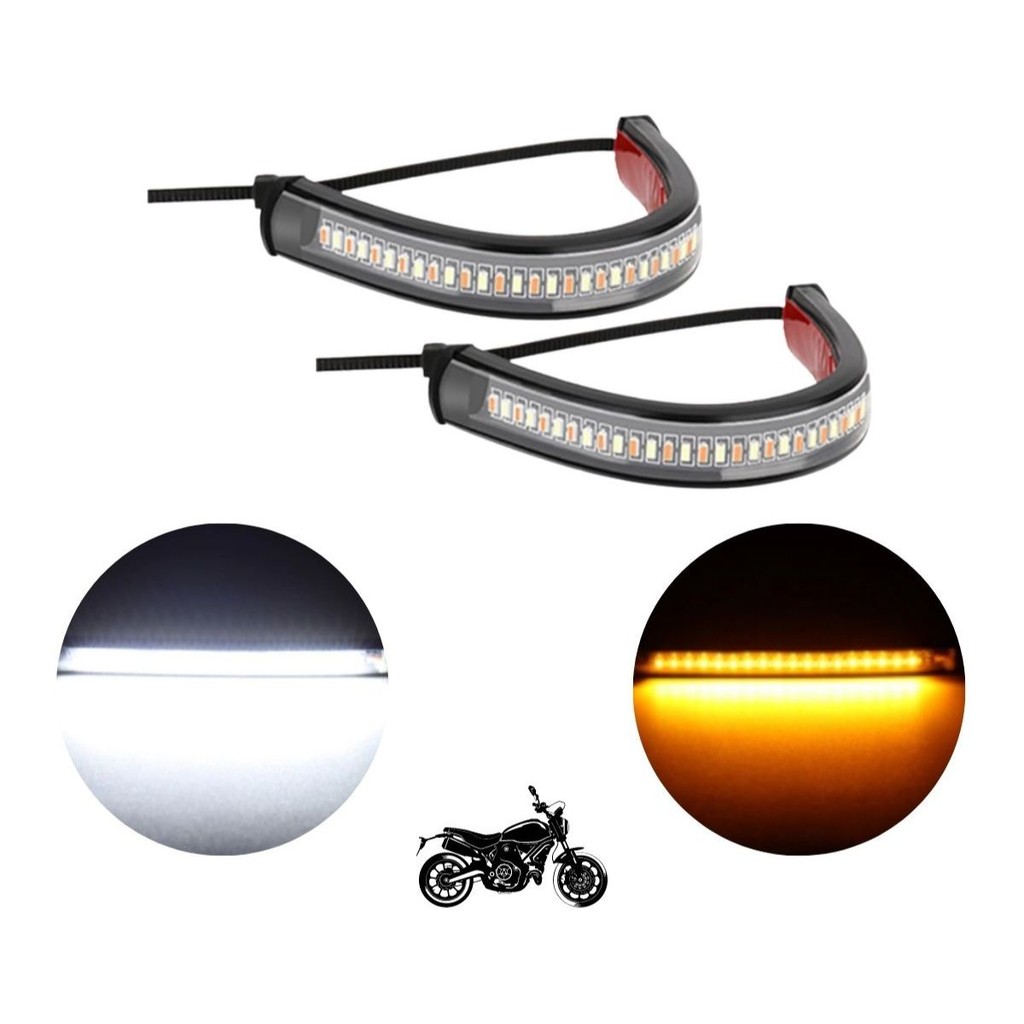Pisca Seta LED Jimmy Brat Style Cafe Racer Tracker Style Scrambler Bobber Chopper Custom