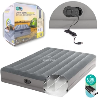 Colchão Inflável Casal Queen Elétrico Dura-Beam 64114 c/ bomba USB BIVOLT INTEX