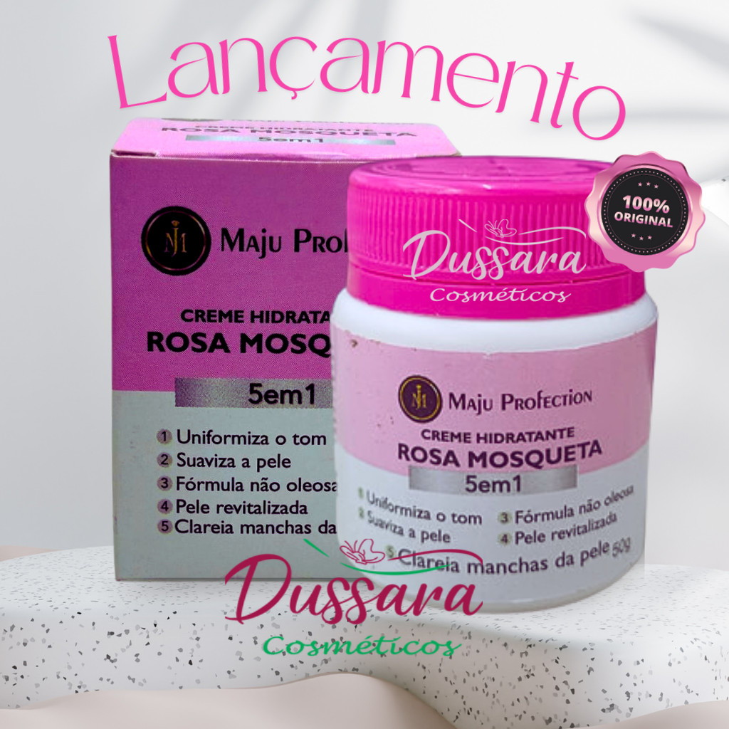 Creme Hidratante Rosa Mosqueta Clareador Natural de Pele | Shopee Brasil