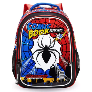 Mochila De Costas Escolar Infantil Spider Comic Book Hero em Oferta na Shopee