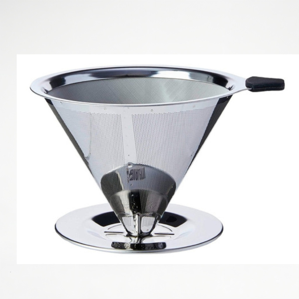 Coador Nacional Filtro de Café 103 Peneira Aço Sem Uso de Papel Cor Inox