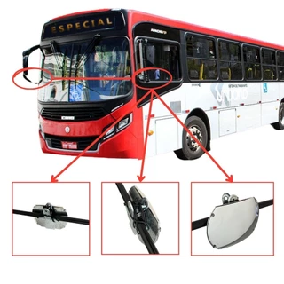 Espelho Auxiliar Caminhões E Ônibus Com Garra/prendedor em Oferta na Shopee