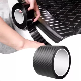 Adesivo Automotivo Soleira Anti-risco Proteção Fita Carbono Preto Fosco ou Chumbo Metalico em Oferta na Shopee