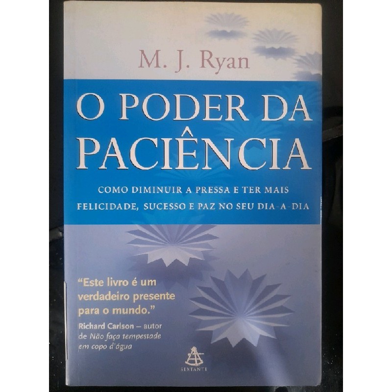 Livro O Poder Da Paciência De Ryan M J Shopee Brasil