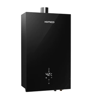 Aquecedor de Água a Gás Komeco GN 21 Litros - Decor - Preto