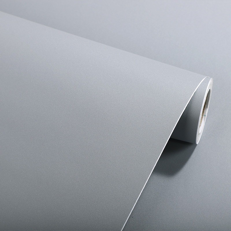 10 Metros Papel Adesivo Cinza Liso para Decoração, Envelopamento, Parede, Sala de Star