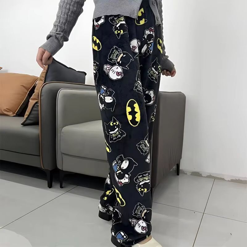 Calças Pijama Homem Lazy One - Flanela Xadrez Alce Confortável