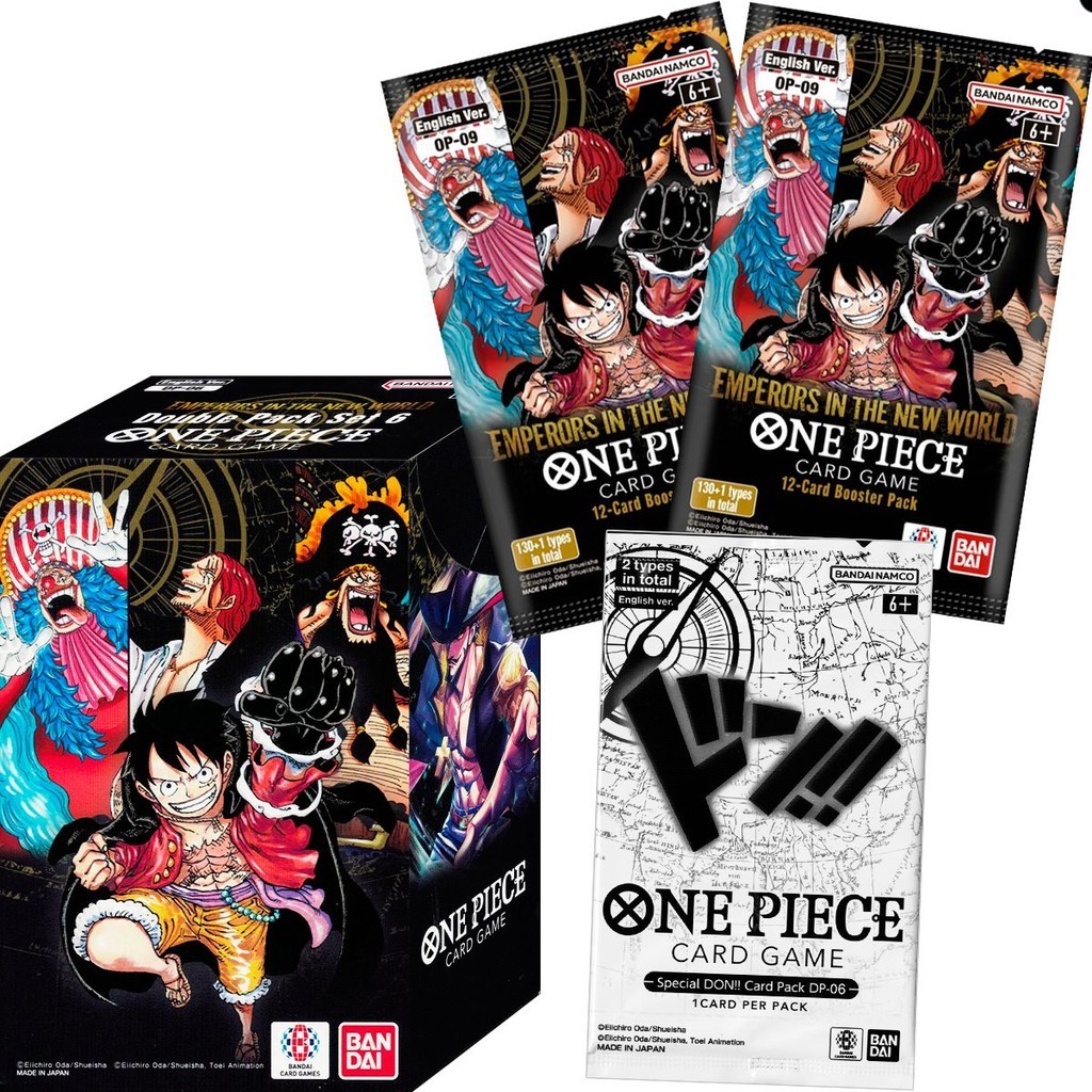 One Piece TCG Double Pack Set 6 Emperors New World Booster Card Game Inglês