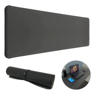 Mousepad Grande Couro 80x30 Tapete De Mesa Porta Copos