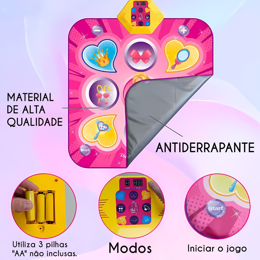 Desafio Dancing Musical Tapete Interativo Infantil Com Placar