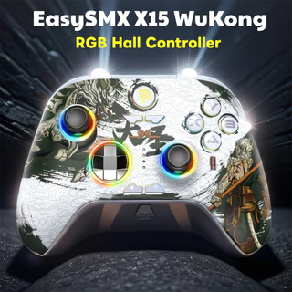 Controlador De Jogos EasySMX X15 RGB Hall Effect Gamepad Compatível Com PC/Switch/Telefone/Smart TV/Black Myth WuKong Ga