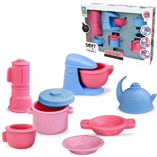 Brinquedo Cozinha Soft Kitchen Acessórios Em Vinil Infantil Roma