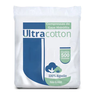 Compressa de Gaze Sem Impureza com 500 Unidades Ultracotton