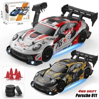911 4WD RC Drift Carro De Corrida Brinquedo GTR Porsche Acelerador Proporcional 2.4G Controle Remoto Mustang Esportivo A