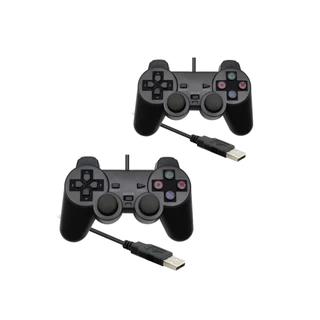 Controles USB com Fio Estilo Joystick para Jogos no PC, Notebook, TV Box Android e Emuladores