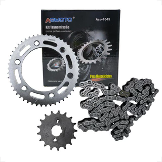 Kit Relação Transmissão Moto Honda Modelo Bros Nxr 150 Ano 2003/2005 Completo