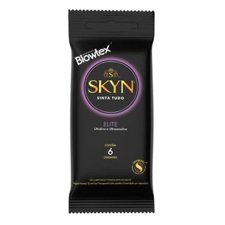 Preservativo Blowtex Lubrificado Skyn Elite Embalagem com 6 Unidades em Oferta na Shopee