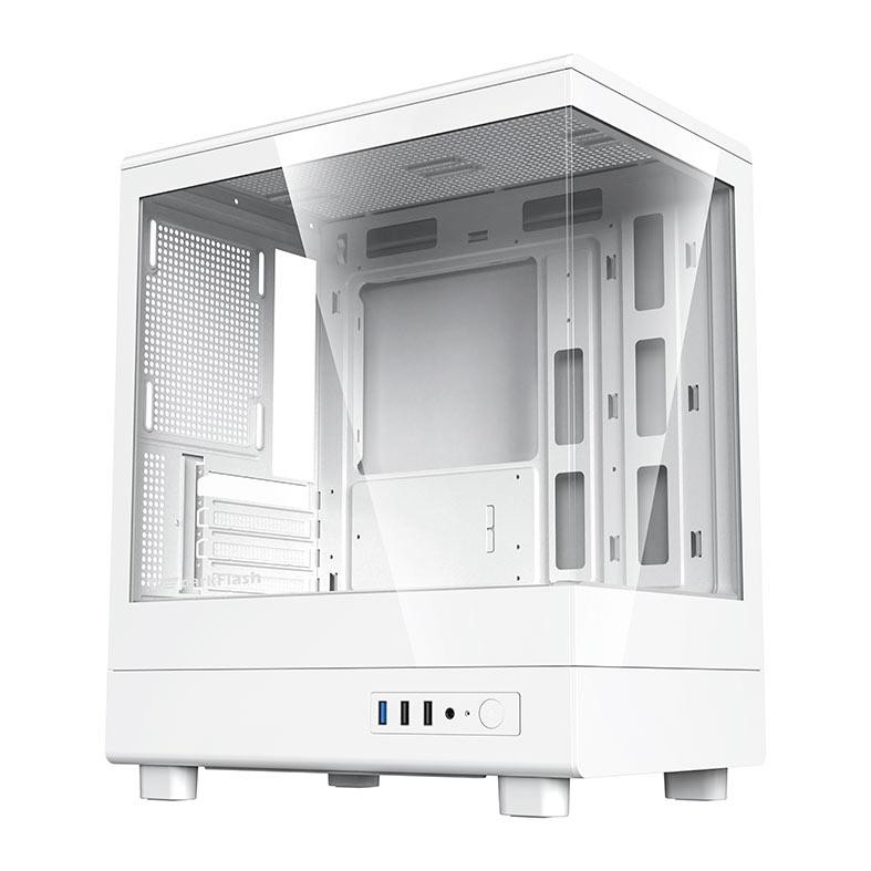 Gabinete Gamer Aigo Darkflash DB330M, Mid-Tower, Lateral de Vidro, Branco, DB330M-WH