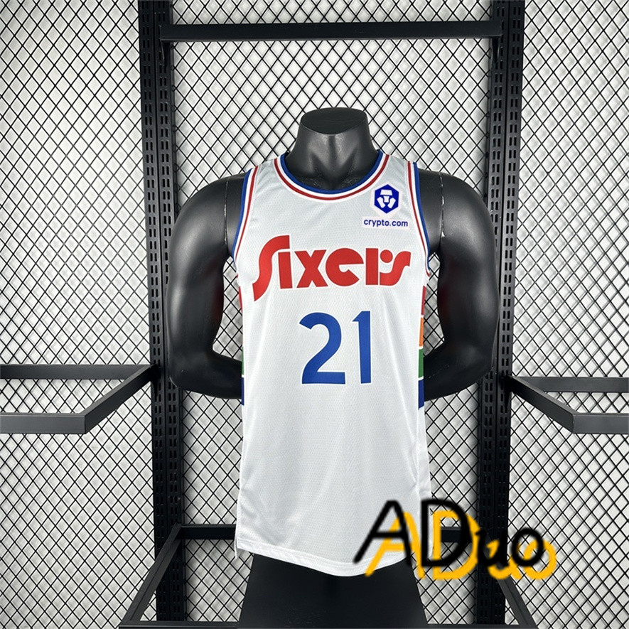 2025 Camisa Prensada A Quente Regata Basquete Joel Embiid city edition