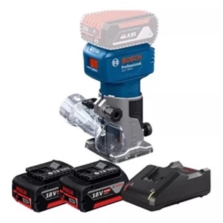 Tupia Fresa Brushless Glf 18v-8 + 2 Baterias + Carregador Bosch