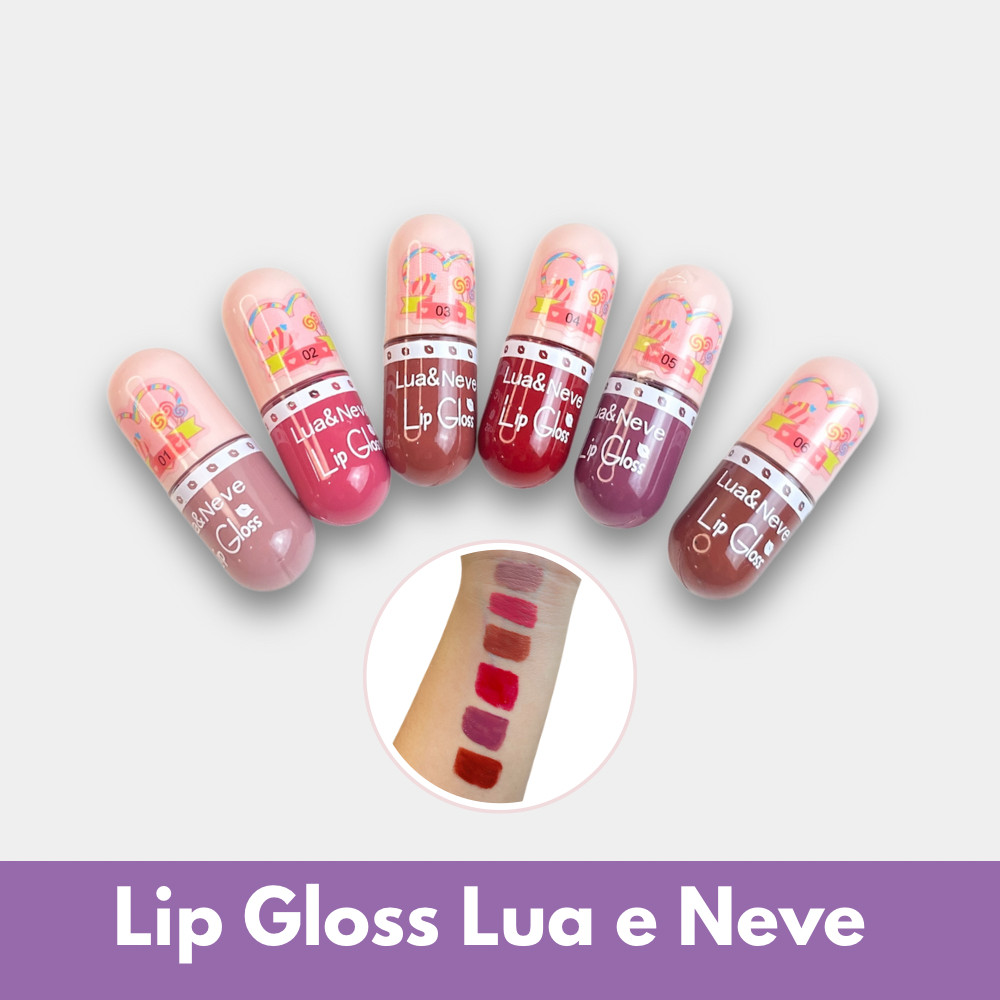Lip Gloss com Cor Lua & Neve | Shopee Brasil