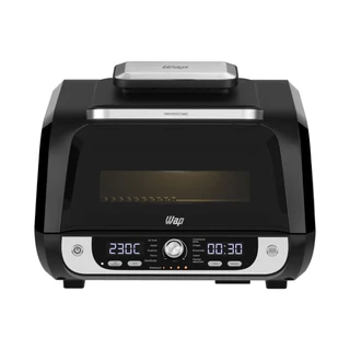 Fritadeira Elétrica sem Óleo Air Fryer 12 em 1 WAP 1800W Barbecue 10L digital Preta com Acessórios em Oferta na Shopee