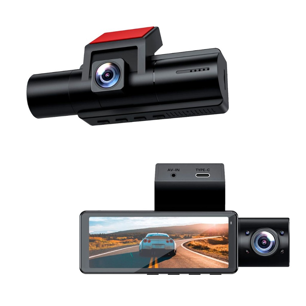 Câmera Veicular Dash Cam Dupla Dianteira e interna com DVR QHD 2.5K ...