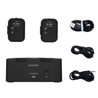 M-VAVE SWS12 WP-12 2.4G Sistema De Monitoramento De Fone De Ouvido Sem Fio SWS12 Transmissor Recarregável 2 Receptores C