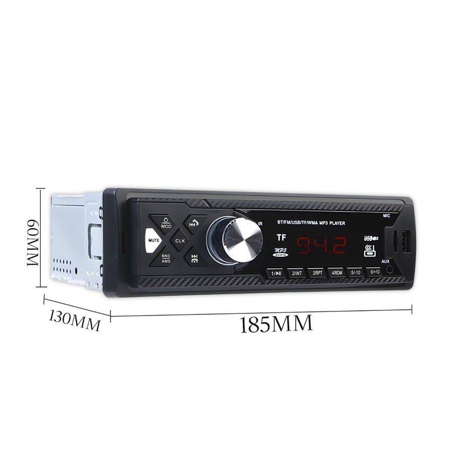 Rádio Automotivo Bluetooth CTC-1971 MP3 FM USB SD AUX LED Backlight Som Automotivo 1 DIN Universal