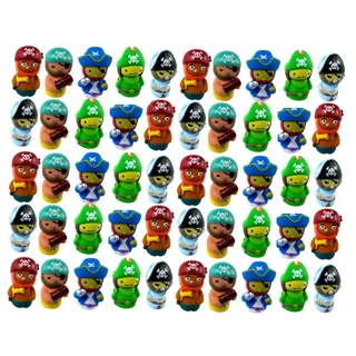 50 Dedoches Brinquedo Aventura Piratas Divertidos Castela
