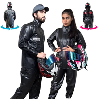 Kit com 2 Capas Chuva Moto Roupa Motoqueiro Calça e Jaqueta conjunto PVC gola BRASCAMP em Oferta na Shopee