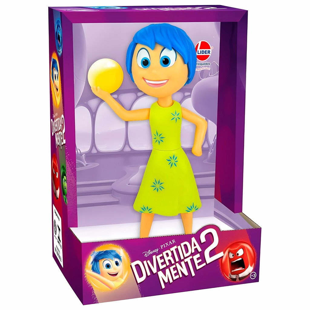Alegria Boneco Personagem Filme Divertida mente 2 Colecionável - Líder ...