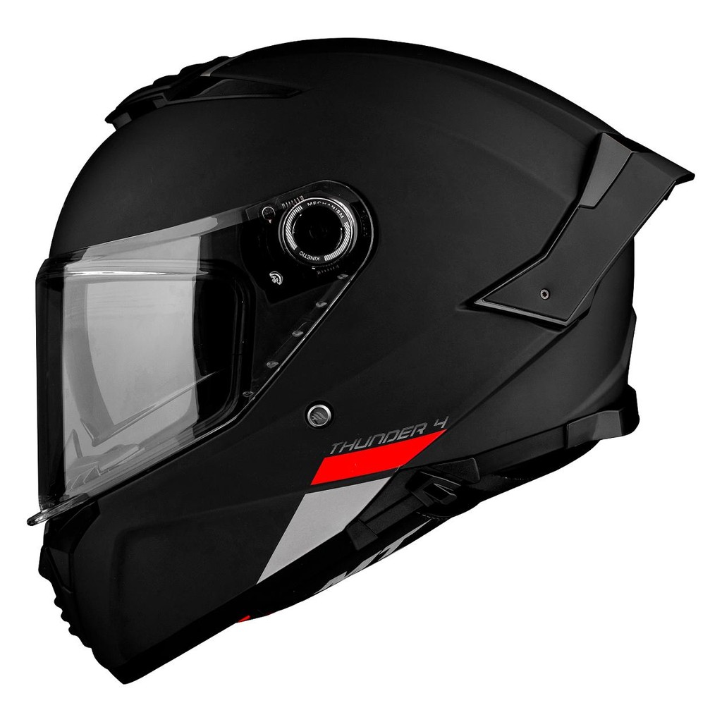 Capacete Masculino MT Thunder 4 Preto Fosco Esportivo Moto | Shopee Brasil