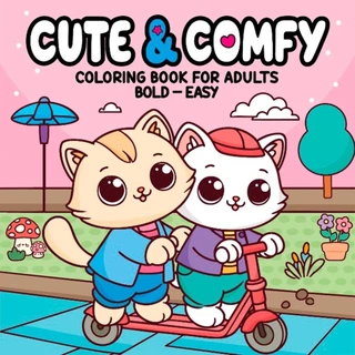 Cute & Comfy - Coloring Book for Adults em Oferta na Shopee