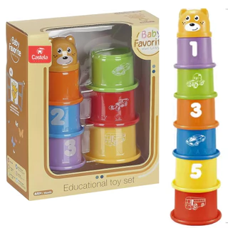 Brinquedo Intuitivo Aprendizagem Empilhar Didatico Castela