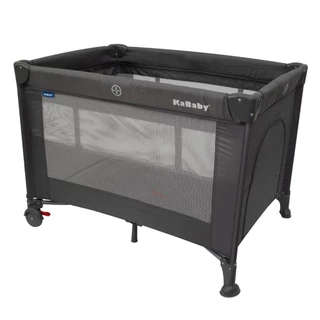 Berço Portátil Infantil Cercado Desmontável Com Mosquiteiro Sleep Cinza Kababy
