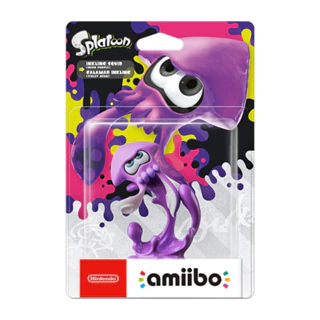 Amiibo Inkling Squid Neon Purple - Splatoon Collection