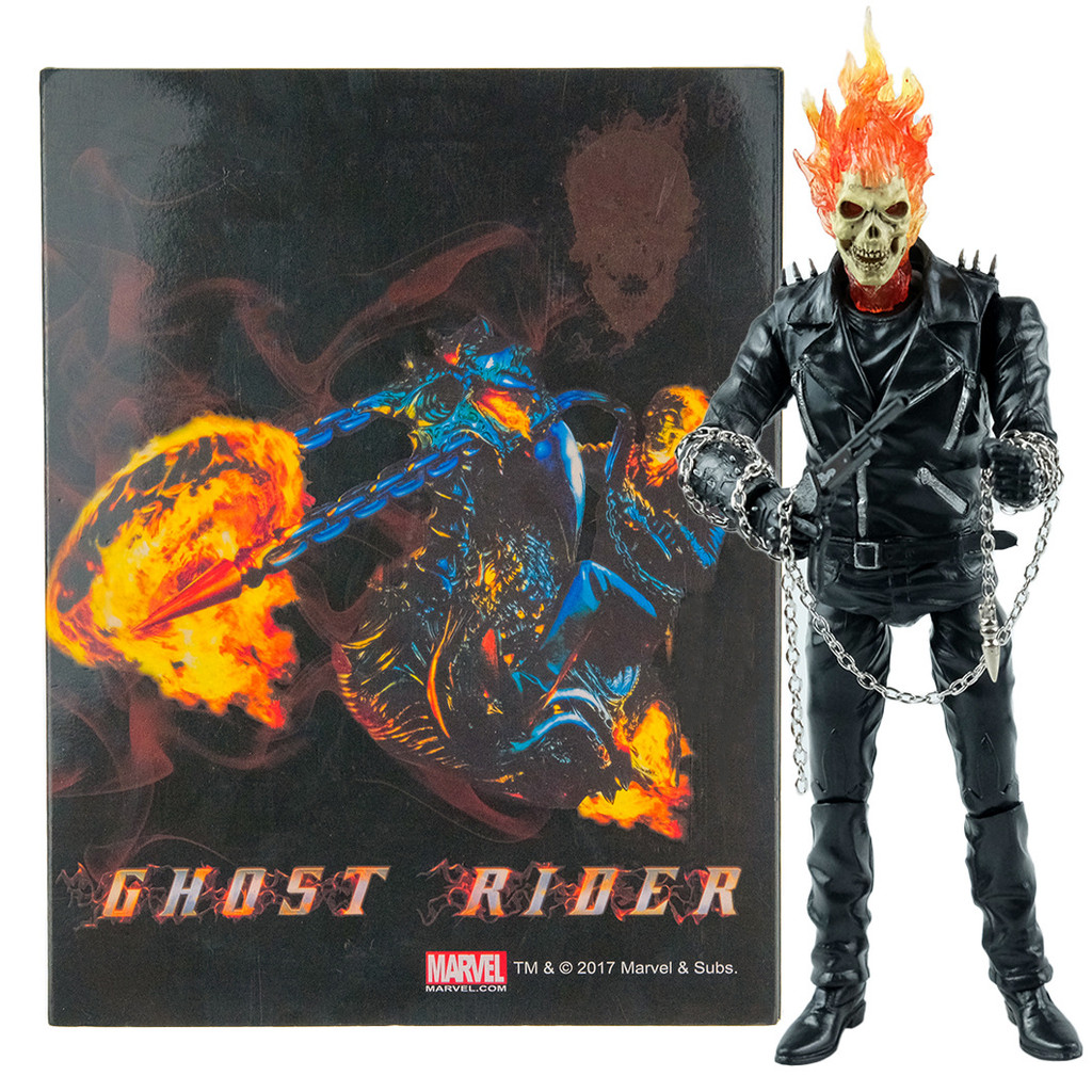 Marvel Superhero Ghost Rider X-Men Soul Tank Skull Modelo De Estatueta ...