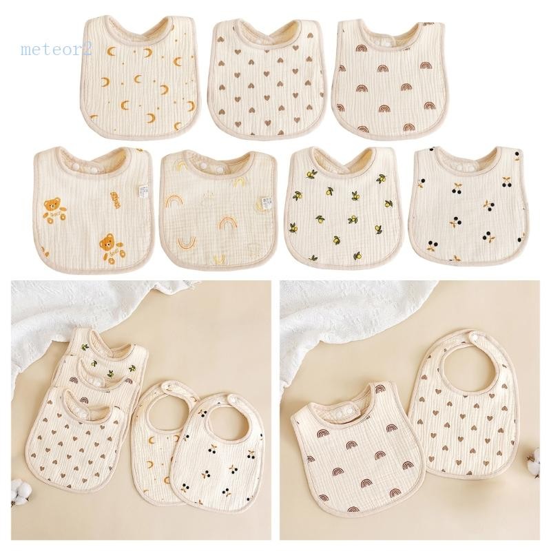 Kit Com 6 Babadores Gerber Brancos - Unissex Para Bebês - Perfeitos Para Personalizar