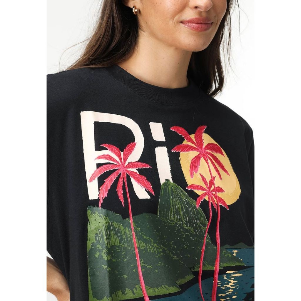 Camiseta Inspiração Farm 100% Algodão Blusa Unissex Casual Gola Redonda ...