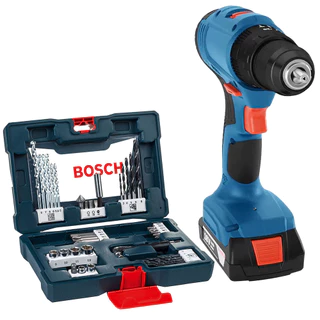 Parafusadeira IMP 18V GSB 183LI1B 23AC + Kit de Pontas e Brocas V-Line 41 unidades Bosch em Oferta na Shopee
