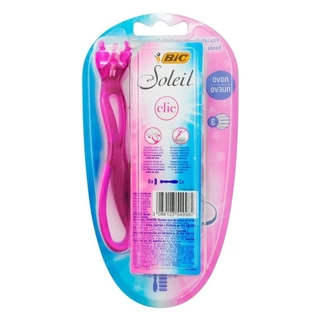 Aparelho Bic Soleil Clic Feminino + 6 Cargas em Oferta na Shopee