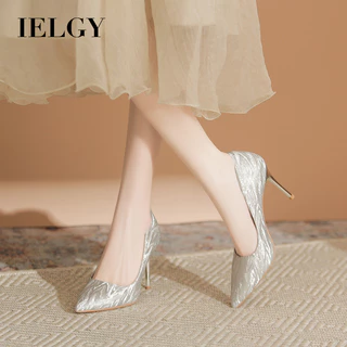 IELGY Sapatos De Noiva Femininos De Casamento 2025 Novo Nicho Francês Salto Alto Estilete
