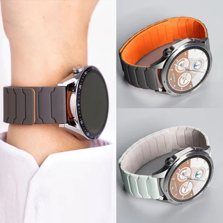 22mm 20mm Pulseira Magnética de Silicone para Garmin Forerunner 265 255 music 165 245 645 158 55 Venu 3 2 Vivoactive 4 S